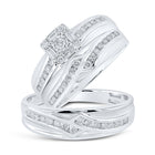 Eternal Love 10kt White Gold His Hers Diamond Wedding Set - Alternate view 1 from Splendid Jewellery