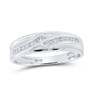 Eternal Love 10kt White Gold His Hers Diamond Wedding Set - Splendid Jewellery