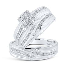 Load image into Gallery viewer, Eternal Love 10kt White Gold His Hers Diamond Wedding Set - Splendid Jewellery