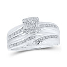 Eternal Love 10kt White Gold His Hers Diamond Wedding Set - Splendid Jewellery
