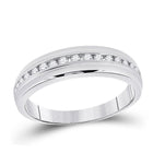 Eternal Love 10kt White Gold His Hers Heart Diamond Wedding Set - Alternate view 2 from Splendid Jewellery