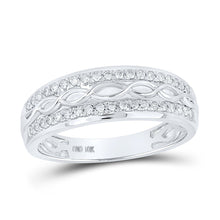 Load image into Gallery viewer, Eternal Love 10kt White Gold His Hers Round Diamond Cluster Matching Wedding Set - Splendid Jewellery