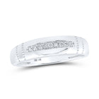 Eternal Love 10kt White Gold His Hers Round Diamond Cluster Matching Wedding Set 1/2 Cttw - Alternate view 2 from Splendid Jewellery