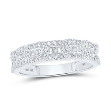 Load image into Gallery viewer, Eternal Love 10kt White Gold His Hers Round Diamond Cluster Matching Wedding Set - Alternate view 2 from Splendid Jewellery