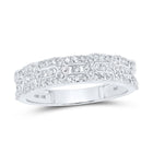 Eternal Love 10kt White Gold His Hers Round Diamond Cluster Matching Wedding Set - Alternate view 2 from Splendid Jewellery