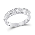 Eternal Love 10kt White Gold His Hers Round Diamond Cluster Matching Wedding Set - Alternate view 2 from Splendid Jewellery