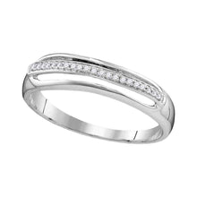 Load image into Gallery viewer, Eternal Love 10kt White Gold His Hers Round Diamond Cluster Wedding Set - Alternate view 3 from Splendid Jewellery