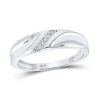 Eternal Love 10kt White Gold His Hers Round Diamond Cluster Wedding Set - Splendid Jewellery