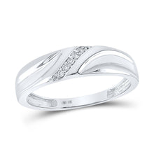 Load image into Gallery viewer, Eternal Love 10kt White Gold His Hers Round Diamond Cluster Wedding Set - Alternate view 2 from Splendid Jewellery