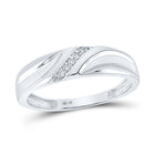 Eternal Love 10kt White Gold His Hers Round Diamond Cluster Wedding Set - Alternate view 2 from Splendid Jewellery