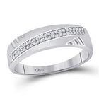 Eternal Love 10kt White Gold His Hers Round Diamond Cluster Wedding Set - Splendid Jewellery
