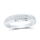 Eternal Love 10kt White Gold His Hers Round Diamond Halo Matching Wedding Set 1/2 Cttw - Alternate view 2 from Splendid Jewellery