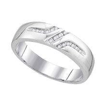 Load image into Gallery viewer, Eternal Love 10kt White Gold His Hers Round Diamond Solitaire Matching Wedding Set 1/3 Cttw - Alternate view 2 from Splendid Jewellery