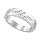 Eternal Love 10kt White Gold His Hers Round Diamond Solitaire Matching Wedding Set 1/3 Cttw - Alternate view 2 from Splendid Jewellery