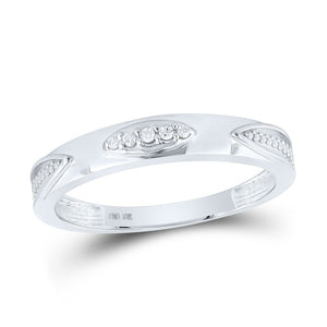 Eternal Love 10kt White Gold His Hers Round Diamond Square Matching Wedding Set 1/3 Cttw - Splendid Jewellery