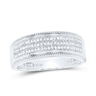 Eternal Love 10kt White Gold His Hers Round Diamond Square Matching Wedding Set - Alternate view 2 from Splendid Jewellery