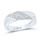 Eternal Love 10kt White Gold His Hers Round Diamond Square Matching Wedding Set 5/8 Cttw - Alternate view 3 from Splendid Jewellery