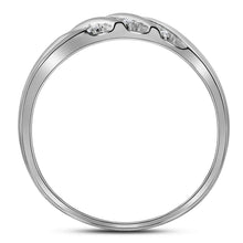 Load image into Gallery viewer, Eternal Love 10kt White Gold His Hers Round Diamond Square Matching Wedding Set - Splendid Jewellery
