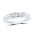 Eternal Love 10kt White Gold His Hers Round Diamond Square Wedding Set - Alternate view 2 from Splendid Jewellery