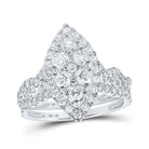 Eternal Love 10kt White Gold Marquise Diamond Bridal Wedding Ring Set - Splendid Jewellery