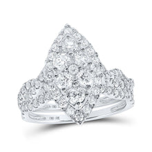 Load image into Gallery viewer, Eternal Love 10kt White Gold Marquise Diamond Bridal Wedding Ring Set - Splendid Jewellery