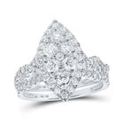 Eternal Love 10kt White Gold Marquise Diamond Bridal Wedding Ring Set - Splendid Jewellery