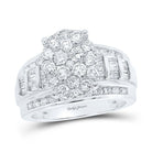 Eternal Love 10kt White Gold Oval Diamond Bridal Wedding Ring - Splendid Jewellery