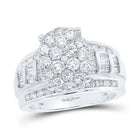 Eternal Love 10kt White Gold Oval Diamond Bridal Wedding Ring - Splendid Jewellery