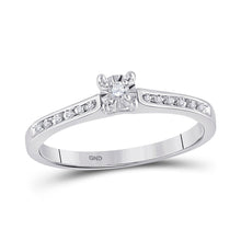Load image into Gallery viewer, Eternal Love 10kt White Gold Round Diamond Solitaire Bridal Wedding Engagement Ring - Splendid Jewellery