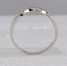 Eternal Love 10kt White Gold Square Diamond Bridal Wedding Ring Set - Alternate view 1 from Splendid Jewellery