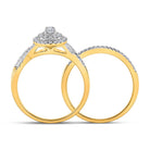Eternal Love 10kt Yellow Gold Diamond Bridal Wedding Ring Band Set - Splendid Jewellery