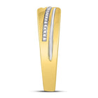 Eternal Love 10kt Yellow Gold Diamond Cluster His and Hers Wedding Set Top view from the 10Kt Yellow Gold His Hers Round Diamond Cluster Matching Wedding Set 3 8 Cttwpin227830 collection by Splendid Jewellery