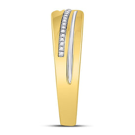 Eternal Love 10kt Yellow Gold Diamond Cluster His and Hers Wedding Set Top view from the 10Kt Yellow Gold His Hers Round Diamond Cluster Matching Wedding Set 3 8 Cttwpin227830 collection by Splendid Jewellery