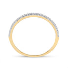 Eternal Love 10kt Yellow Gold Diamond Halo Bridal Wedding Ring Band Set - Splendid Jewellery