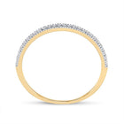 Eternal Love 10kt Yellow Gold Diamond Halo Bridal Wedding Ring Band Set - Splendid Jewellery