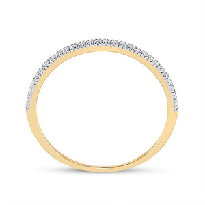 Eternal Love 10kt Yellow Gold Diamond Halo Bridal Wedding Ring Band Set - Splendid Jewellery