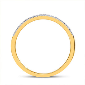 Eternal Love 10kt Yellow Gold Heart Diamond Wedding Ring Set product  Top View from Splendid Jewellery