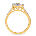 Eternal Love 10kt Yellow Gold Heart Diamond Wedding Ring Set product Side View from Splendid Jewellery