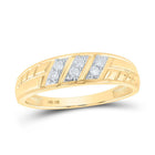 Eternal Love 10kt Yellow Gold His and Hers Diamond Square Wedding Set - Splendid Jewellery