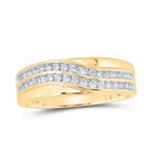 Eternal Love 10kt Yellow Gold His Hers Diamond Cluster Wedding Set - Splendid Jewellery