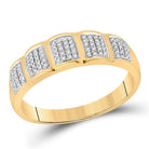 Eternal Love 10kt Yellow Gold His Hers Diamond Halo Wedding Set - Splendid Jewellery