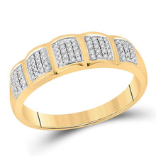 Load image into Gallery viewer, Eternal Love 10kt Yellow Gold His Hers Diamond Halo Wedding Set - Splendid Jewellery