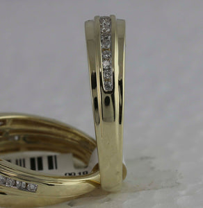 Eternal Love 10kt Yellow Gold His Hers Diamond Halo Wedding Set - Splendid Jewellery