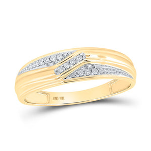 Eternal Love 10kt Yellow Gold His Hers Diamond Square Wedding Set - Splendid Jewellery