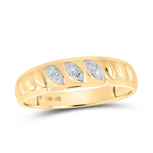 Eternal Love 10kt Yellow Gold His Hers Round Diamond Cluster Matching Wedding Set 1/2 Cttw - Splendid Jewellery