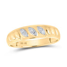 Eternal Love 10kt Yellow Gold His Hers Round Diamond Cluster Matching Wedding Set 1/2 Cttw - Splendid Jewellery
