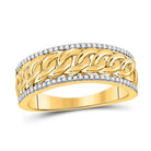 Eternal Love: 10kt Yellow Gold His Hers Round Diamond Cluster Matching Wedding Set 5/8 Cttw - Splendid Jewellery