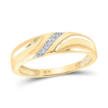 Load image into Gallery viewer, Eternal Love 10kt Yellow Gold His Hers Round Diamond Cluster Matching Wedding Set - Splendid Jewellery