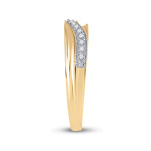 Load image into Gallery viewer, Eternal Love 10kt Yellow Gold His Hers Round Diamond Cluster Wedding Set 1/3 Cttw - Splendid Jewellery