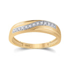 Eternal Love 10kt Yellow Gold His Hers Round Diamond Cluster Wedding Set 1/3 Cttw Side 2 view from the 10Kt Yellow Gold His Hers Round Diamond Cluster Matching Wedding Set 1 3 Cttwpin63690 collection by Splendid Jewellery